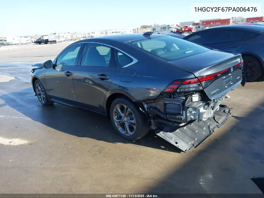 1HGCY2F67PA006476 2023 Honda Accord Hybrid Ex-L