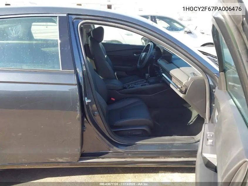 1HGCY2F67PA006476 2023 Honda Accord Hybrid Ex-L