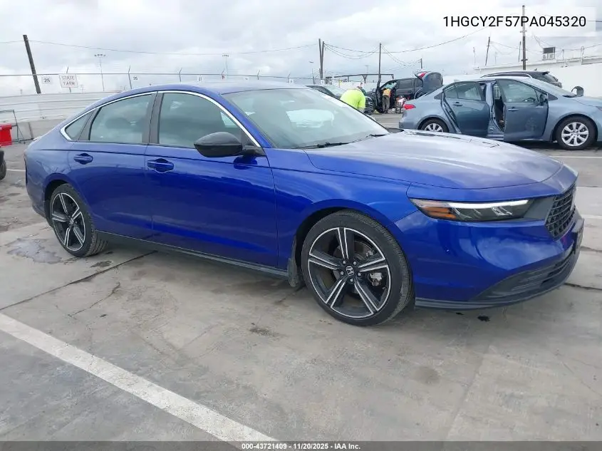 1HGCY2F57PA045320 2023 Honda Accord Hybrid Sport