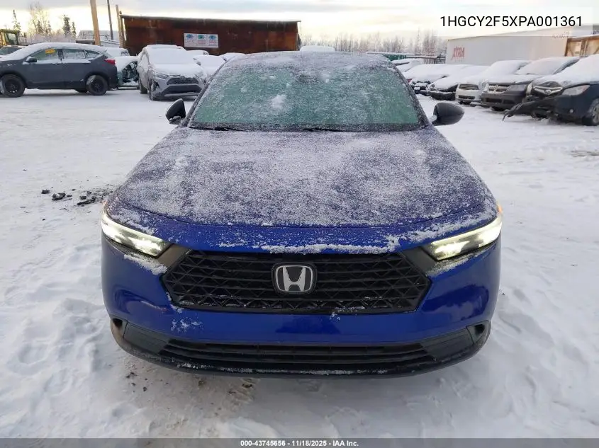 1HGCY2F5XPA001361 2023 Honda Accord Hybrid Sport