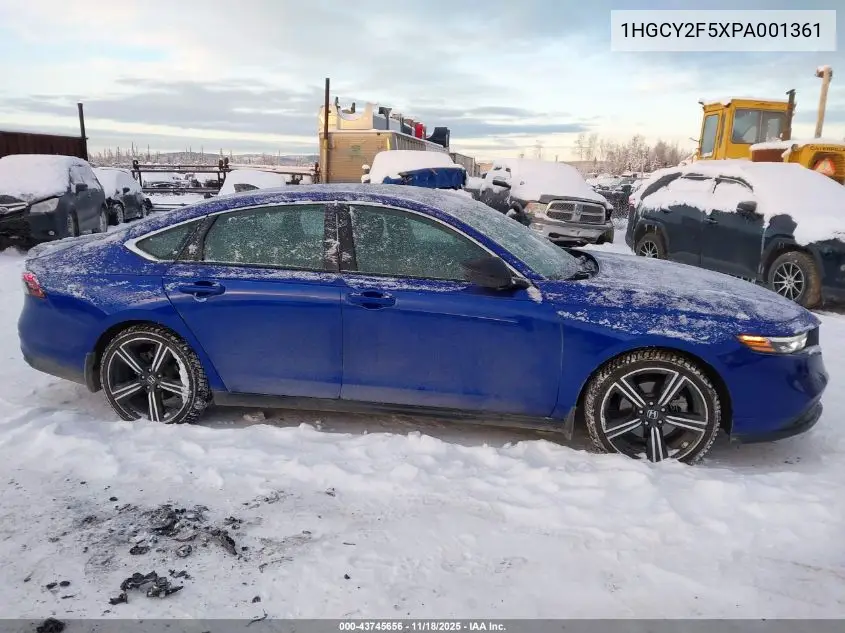 1HGCY2F5XPA001361 2023 Honda Accord Hybrid Sport