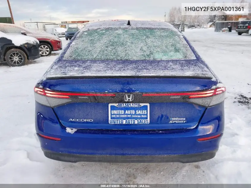1HGCY2F5XPA001361 2023 Honda Accord Hybrid Sport