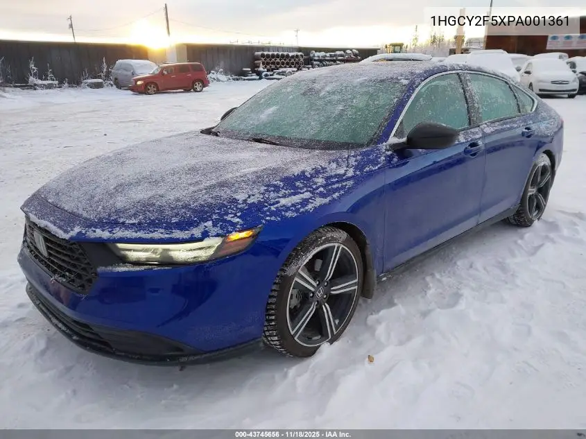 1HGCY2F5XPA001361 2023 Honda Accord Hybrid Sport