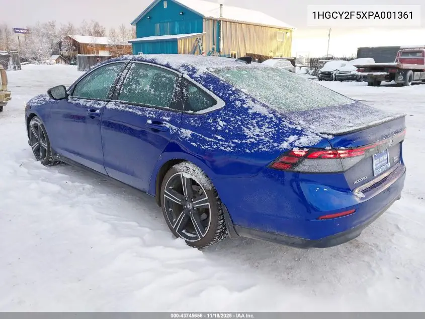 1HGCY2F5XPA001361 2023 Honda Accord Hybrid Sport