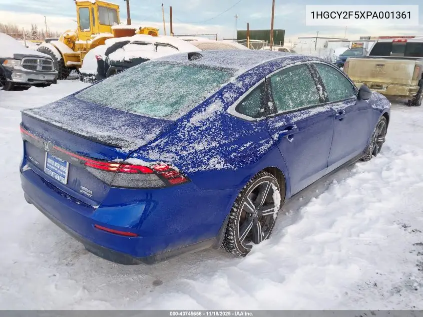 1HGCY2F5XPA001361 2023 Honda Accord Hybrid Sport
