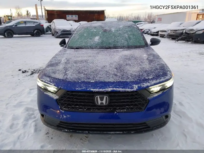 1HGCY2F5XPA001361 2023 Honda Accord Hybrid Sport