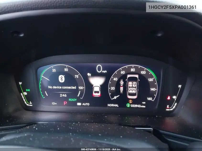 1HGCY2F5XPA001361 2023 Honda Accord Hybrid Sport