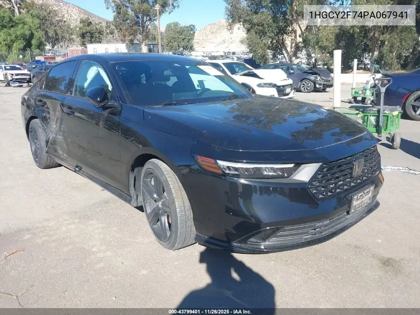 1HGCY2F74PA067941 2023 Honda Accord Hybrid Sport-L
