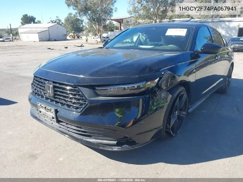 1HGCY2F74PA067941 2023 Honda Accord Hybrid Sport-L