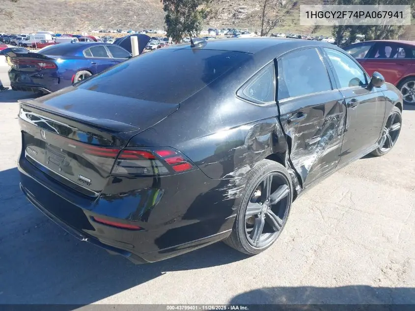 1HGCY2F74PA067941 2023 Honda Accord Hybrid Sport-L