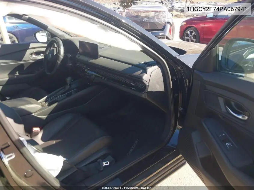 1HGCY2F74PA067941 2023 Honda Accord Hybrid Sport-L