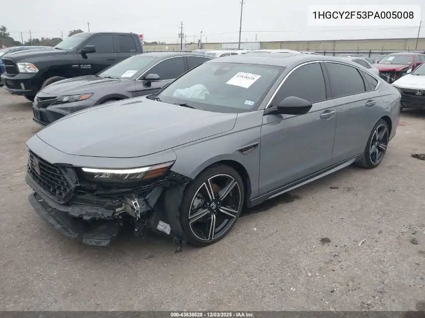 1HGCY2F53PA005008 2023 Honda Accord Hybrid Sport