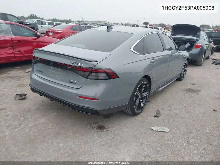 1HGCY2F53PA005008 2023 Honda Accord Hybrid Sport