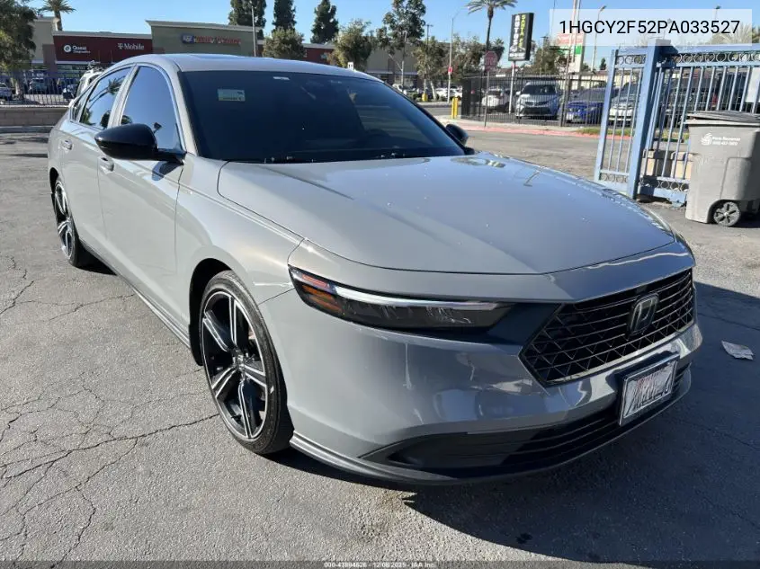 1HGCY2F52PA033527 2023 Honda Accord Hybrid Sport