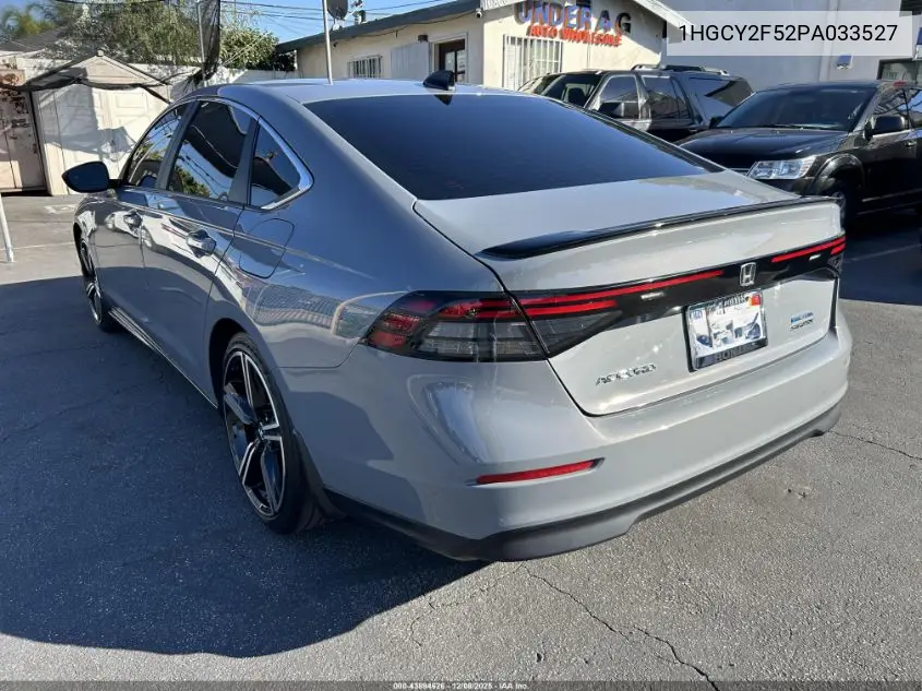 1HGCY2F52PA033527 2023 Honda Accord Hybrid Sport