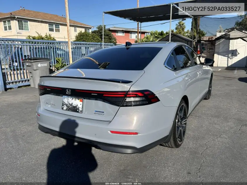 1HGCY2F52PA033527 2023 Honda Accord Hybrid Sport