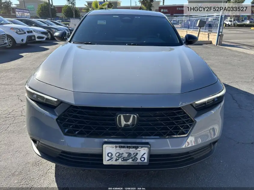 1HGCY2F52PA033527 2023 Honda Accord Hybrid Sport