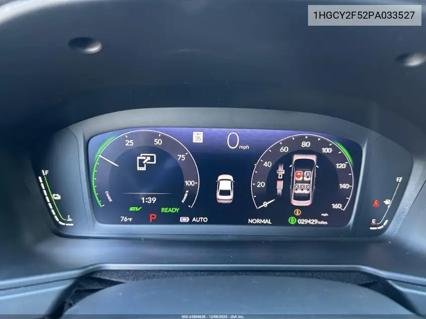 1HGCY2F52PA033527 2023 Honda Accord Hybrid Sport