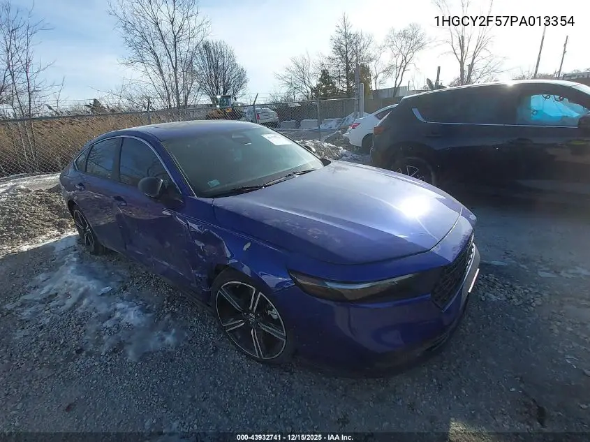 1HGCY2F57PA013354 2023 Honda Accord Hybrid Sport