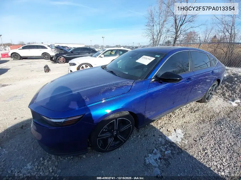 1HGCY2F57PA013354 2023 Honda Accord Hybrid Sport