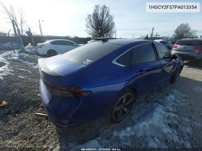 1HGCY2F57PA013354 2023 Honda Accord Hybrid Sport