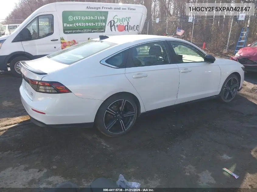 1HGCY2F5XPA042847 2023 Honda Accord Hybrid Sport