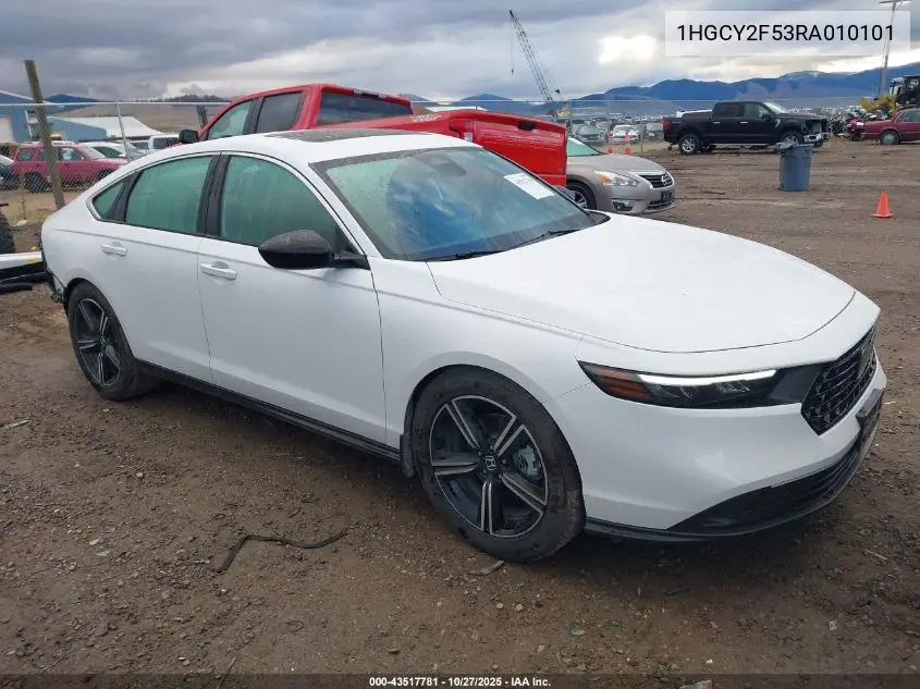 1HGCY2F53RA010101 2024 Honda Accord Hybrid Sport