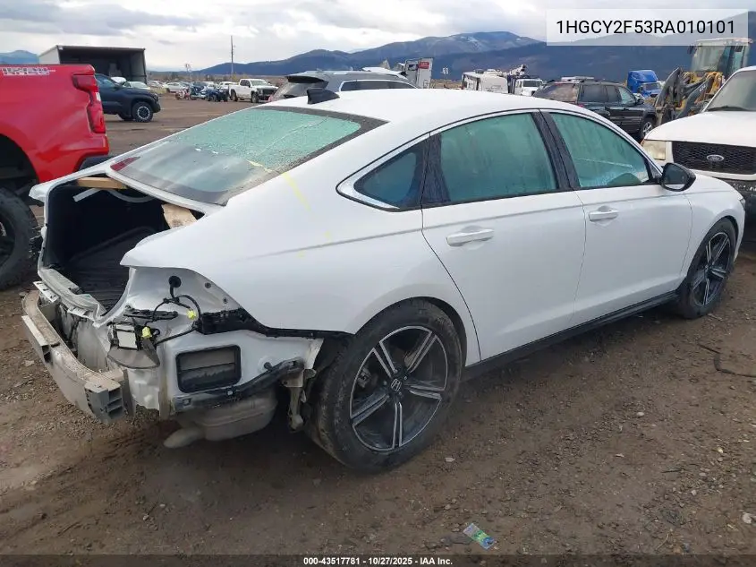 1HGCY2F53RA010101 2024 Honda Accord Hybrid Sport