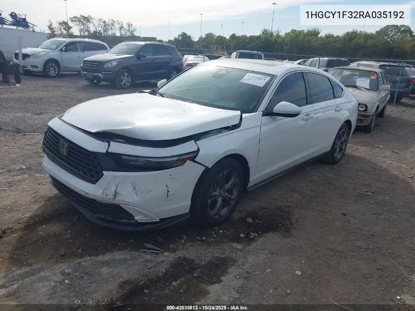 1HGCY1F32RA035192 2024 Honda Accord Ex