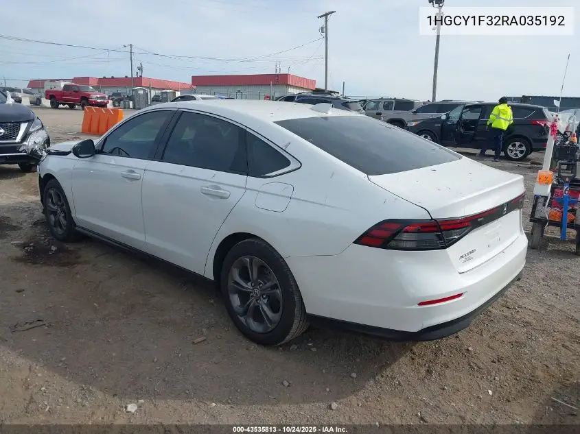 1HGCY1F32RA035192 2024 Honda Accord Ex