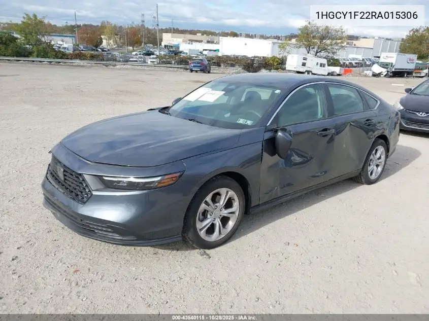 1HGCY1F22RA015306 2024 Honda Accord Lx