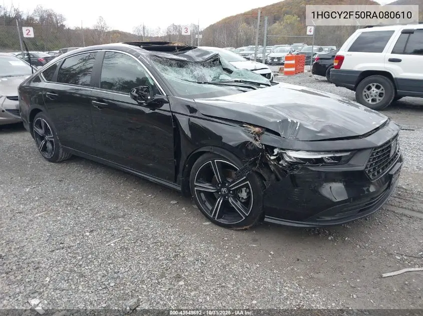 1HGCY2F50RA080610 2024 Honda Accord Hybrid Sport
