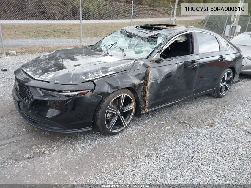 1HGCY2F50RA080610 2024 Honda Accord Hybrid Sport