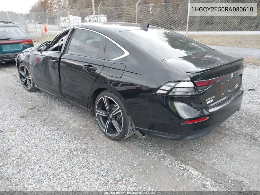 1HGCY2F50RA080610 2024 Honda Accord Hybrid Sport