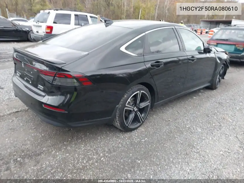 1HGCY2F50RA080610 2024 Honda Accord Hybrid Sport