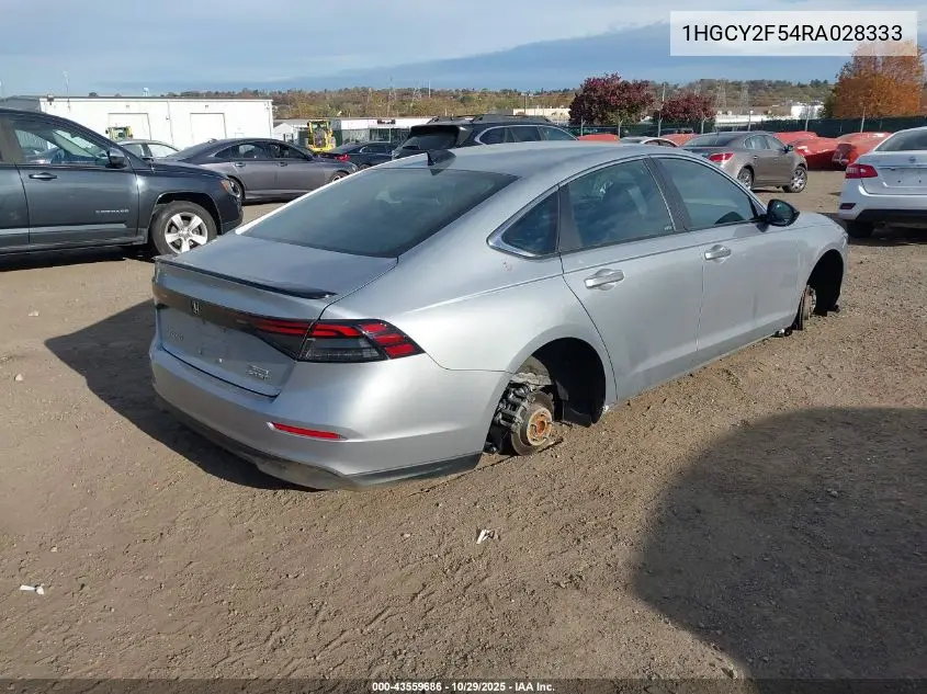 1HGCY2F54RA028333 2024 Honda Accord Hybrid Sport