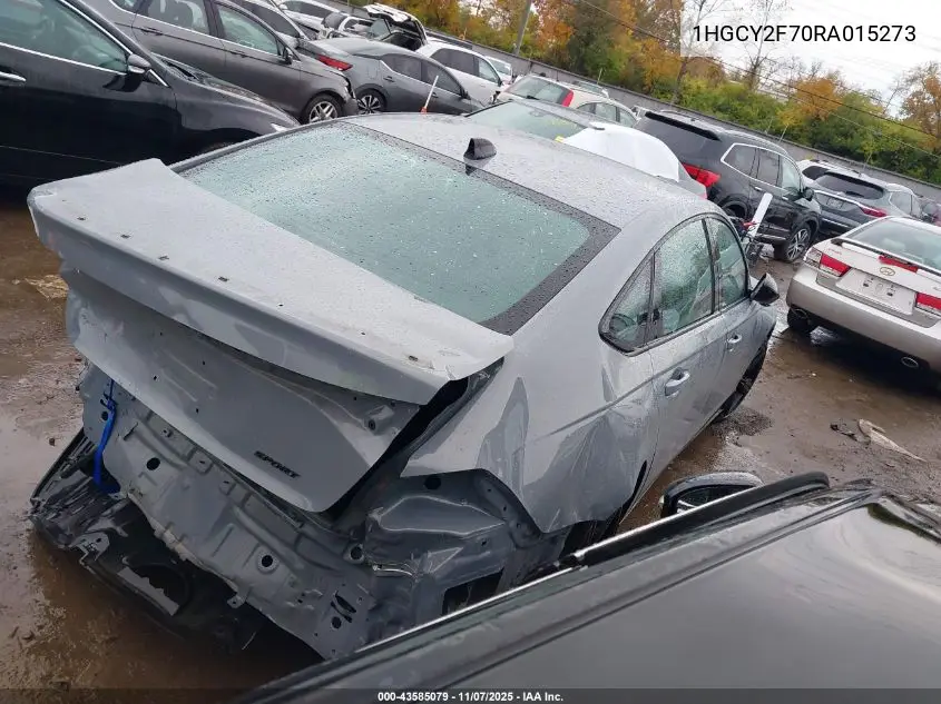 1HGCY2F70RA015273 2024 Honda Accord Hybrid Sport-L