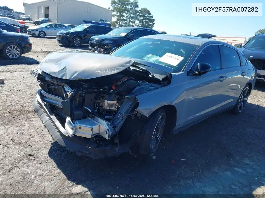 1HGCY2F57RA007282 2024 Honda Accord Hybrid Sport
