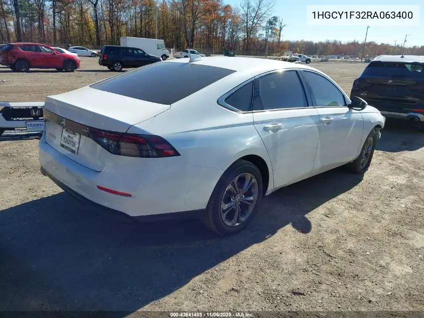 1HGCY1F32RA063400 2024 Honda Accord Ex