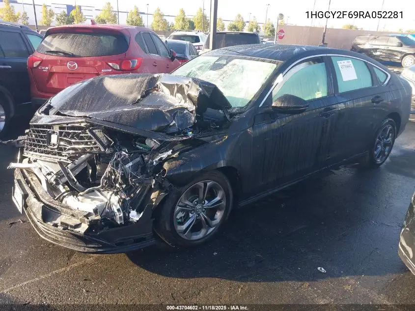 1HGCY2F69RA052281 2024 Honda Accord Hybrid Ex-L