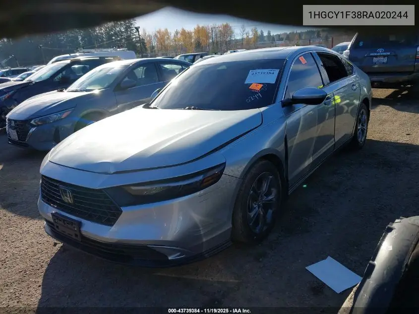 1HGCY1F38RA020244 2024 Honda Accord Ex