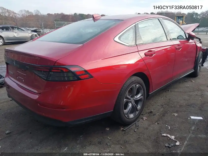 1HGCY1F33RA050817 2024 Honda Accord Ex