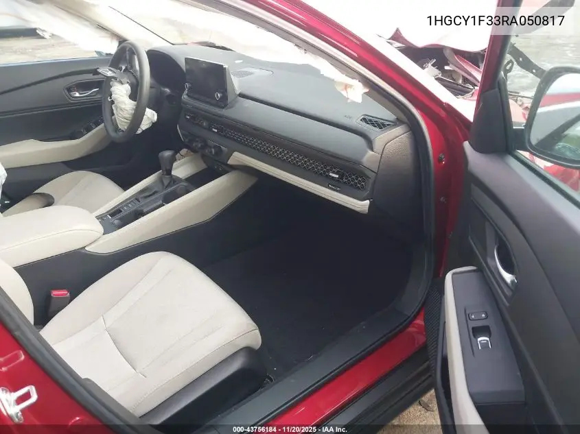 1HGCY1F33RA050817 2024 Honda Accord Ex