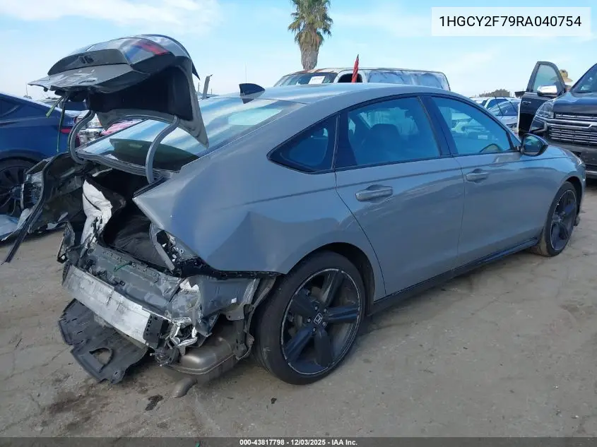 1HGCY2F79RA040754 2024 Honda Accord Hybrid Sport-L