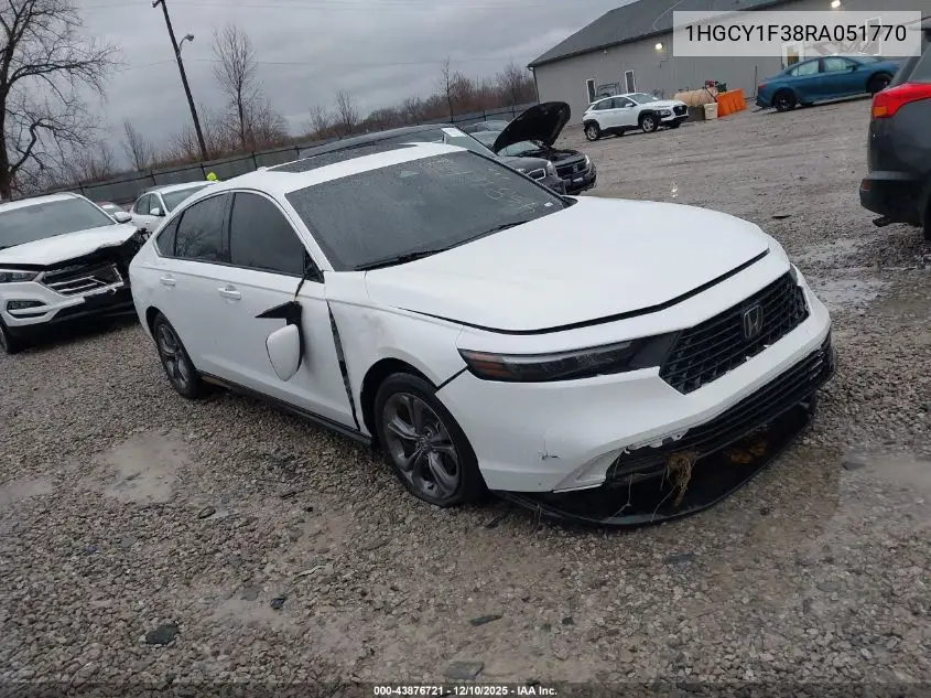 1HGCY1F38RA051770 2024 Honda Accord Ex