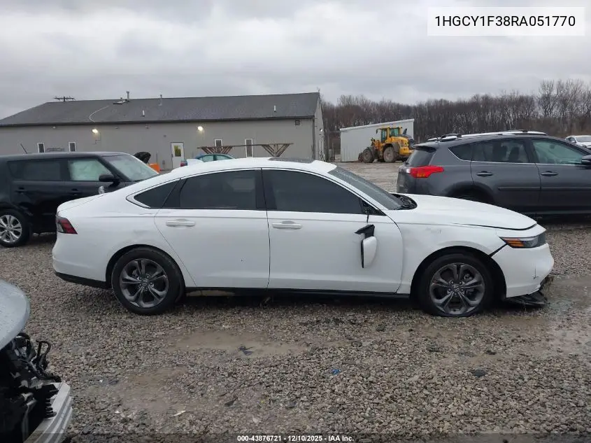 1HGCY1F38RA051770 2024 Honda Accord Ex