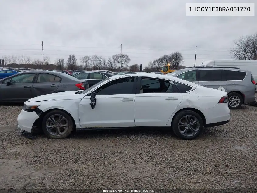 1HGCY1F38RA051770 2024 Honda Accord Ex