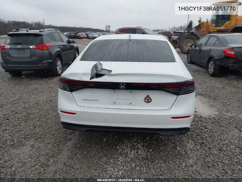 1HGCY1F38RA051770 2024 Honda Accord Ex