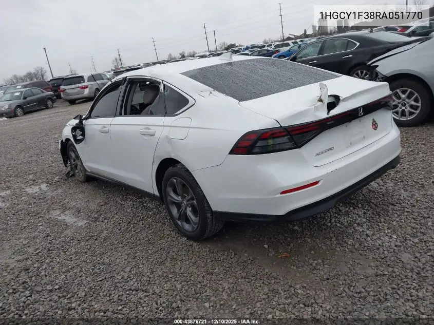 1HGCY1F38RA051770 2024 Honda Accord Ex