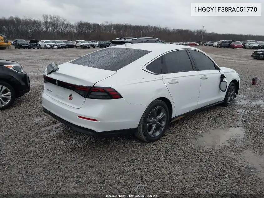 1HGCY1F38RA051770 2024 Honda Accord Ex